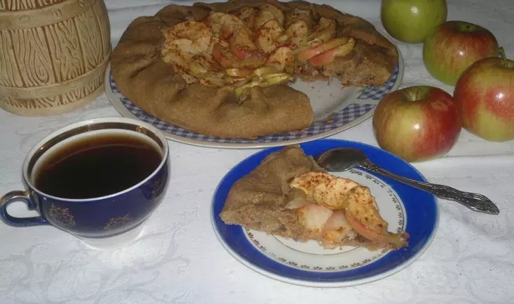 Галета с яблоками и грецкими орехами #постныйстол: шаг 13