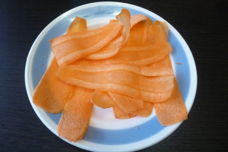 Бекон из моркови или морковные чипсы #постныйстол: шаг 1