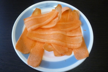 Бекон из моркови или морковные чипсы #постныйстол: шаг 1