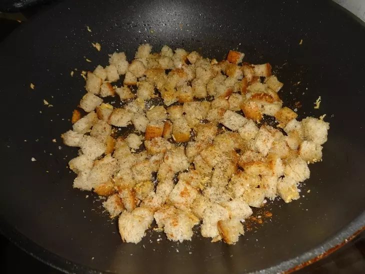 Гороховый суп-пюре с сухариками #постныйстол: шаг 13