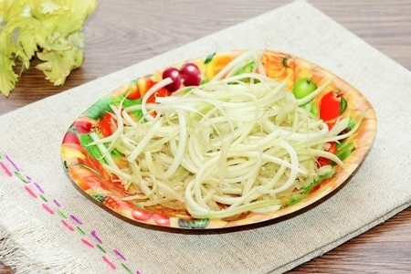 Витаминный салат из овощей и фруктов #постныйстол: шаг 3