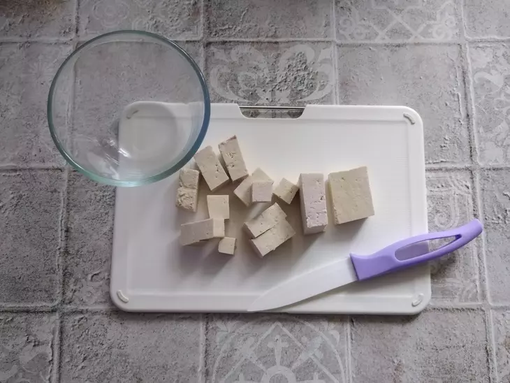 Тофу с булгуром и овощами #постныйстол: шаг 1