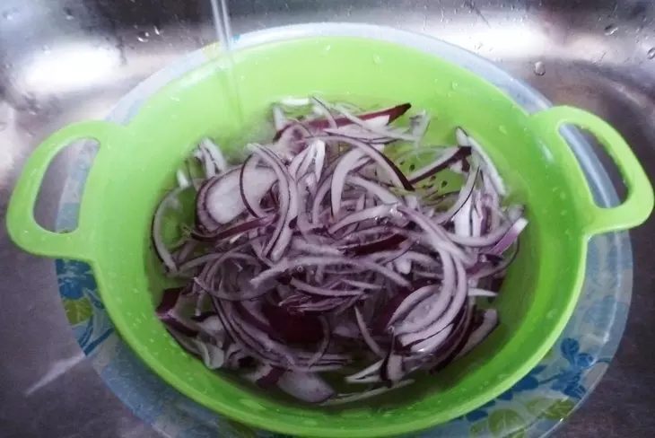Салат из запечённых баклажанов с грецкими орехами #постныйстол: шаг 3