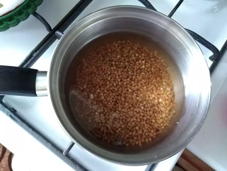 Гречневая каша на зелёном чае #постныйстол: шаг 3