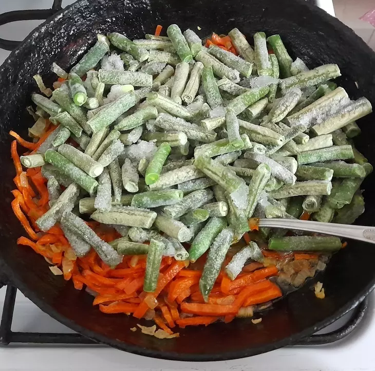 Рис со стручковой фасолью #постныйстол: шаг 4