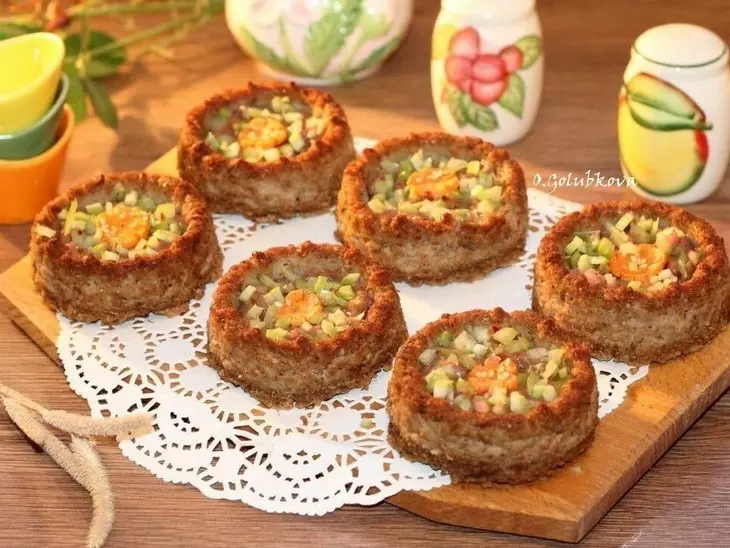 Корзиночки с луковым соусом #постныйстол: шаг 12
