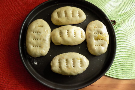 Постные овсяные пирожки с жареной капустой и гречкой #постныйстол: шаг 9