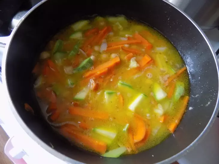 Гречневая каша с овощами и нутом #постныйстол: шаг 5