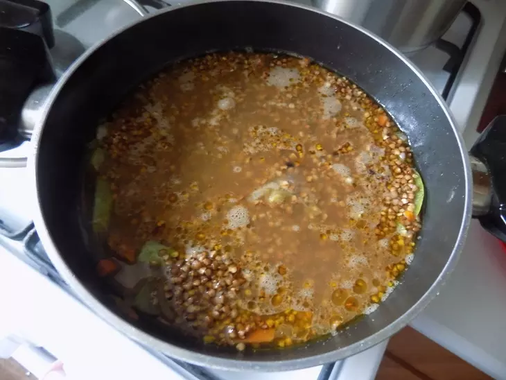 Гречневая каша с овощами и нутом #постныйстол: шаг 7