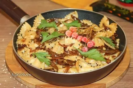 Макаронны с овощами в медовом соусе #постныйстол: шаг 13