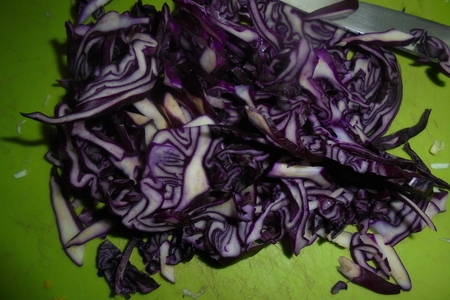Салат из красной капусты#постныйстол: шаг 2