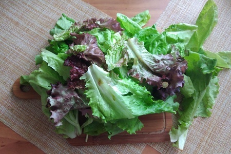 Соус из салатных листьев #постныйстол: шаг 1