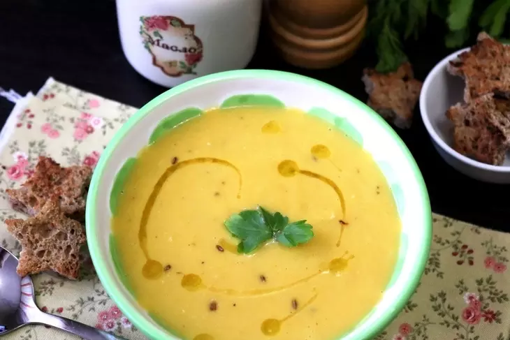 Суп-пюре из нута и батата #постныйстол: шаг 8