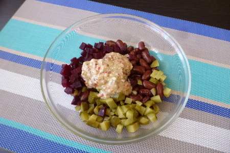 Салат из фасоли и свеклы с ореховой заправкой #постныйстол: шаг 5