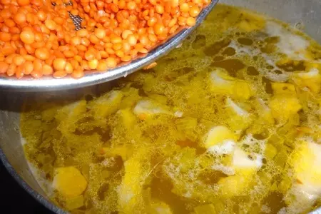 Чечевичный суп с вешенками #постныйстол: шаг 11