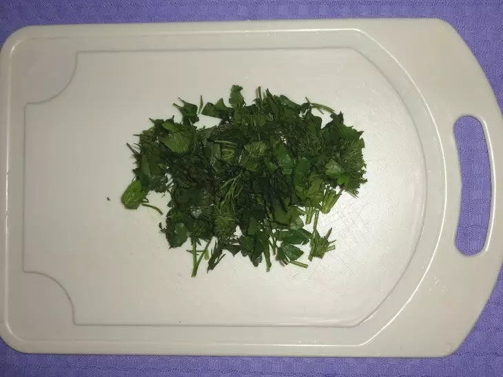Салат с овощами, кукурузой и черемшой #постныйстол: шаг 5