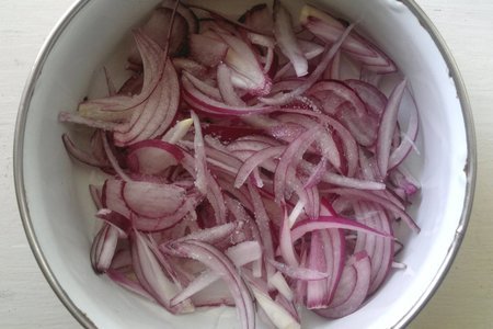Салат из свёклы с помидорами, нутом и фиолетовым луком #постныйстол: шаг 2
