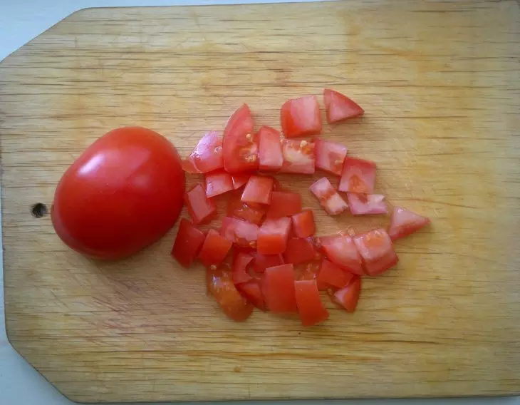 Салат из свёклы с помидорами, нутом и фиолетовым луком #постныйстол: шаг 3
