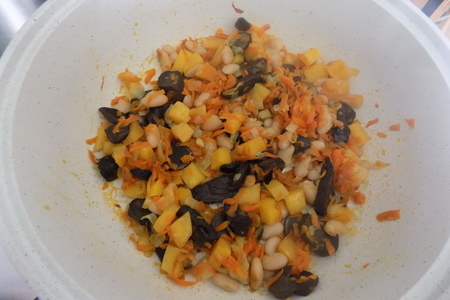 Постный грибной суп с фасолью и репой #постныйстол: шаг 6