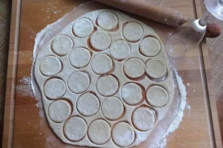 Постные вареники с картошкой и жареными грибами с луком  #постный стол: шаг 12