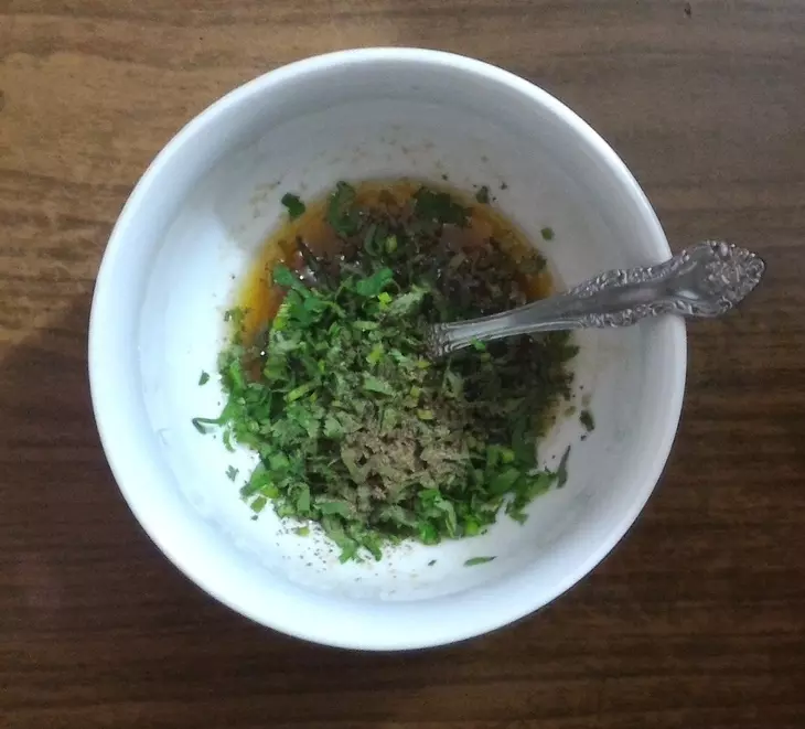 Салат с редисом и селёдкой #постныйстол: шаг 9