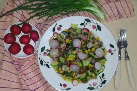 Салат с редисом и селёдкой #постныйстол: шаг 11