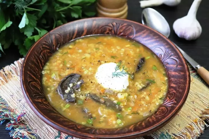 Капустняк с сухими грибами и черносливом #постныйстол: шаг 8