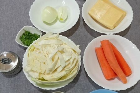 Капустная запеканка с сыром: шаг 1
