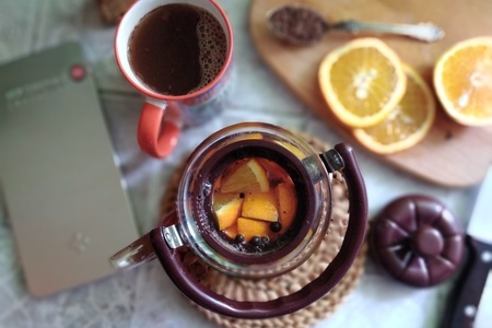 Чай с перцем и горьким шоколадом #постныйстол: шаг 1