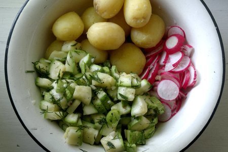 Картофельный салат с овощами #постныйстол: шаг 7