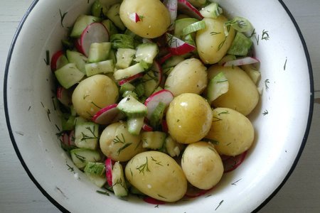 Картофельный салат с овощами #постныйстол: шаг 8