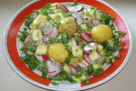 Картофельный салат с овощами #постныйстол: шаг 9