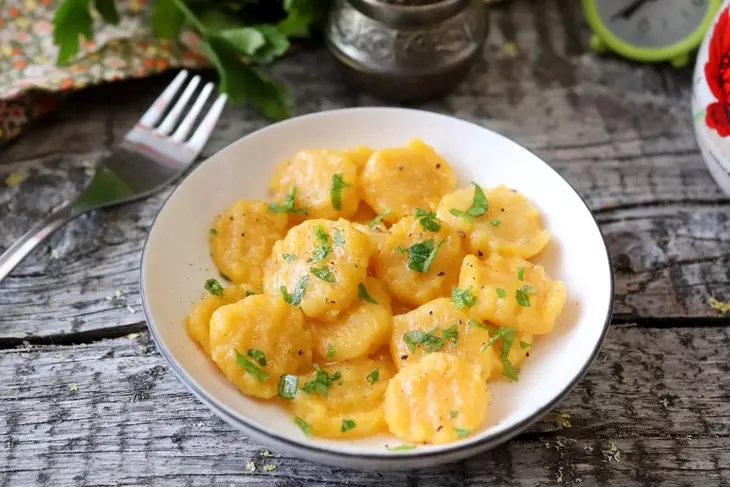 Тыквенные клёцки #постныйстол: шаг 7