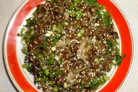 Чечевица с вешенками#постныйстол: шаг 12
