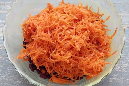 Салат с фасолью и корейской морковью #постныйстол: шаг 3