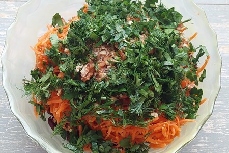 Салат с фасолью и корейской морковью #постныйстол: шаг 5