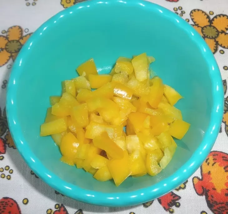 Салат с овощами и булгуром#постныйстол: шаг 6