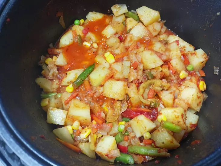 Мексиканская смесь с картофелем  #постныйстол: шаг 4