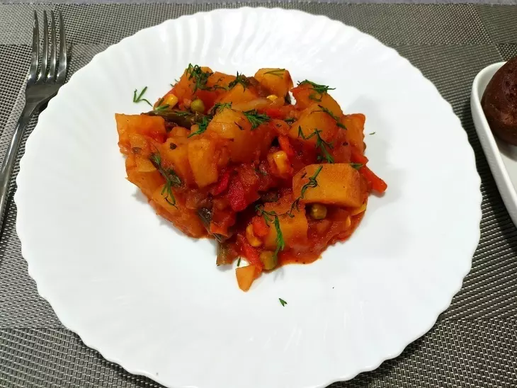 Мексиканская смесь с картофелем  #постныйстол: шаг 5