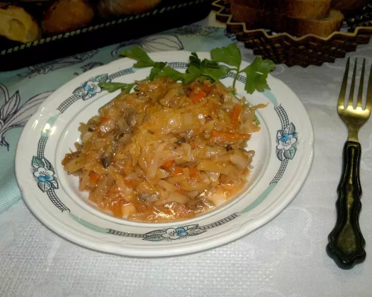 Капустная солянка с грибами #постныйстол: шаг 10