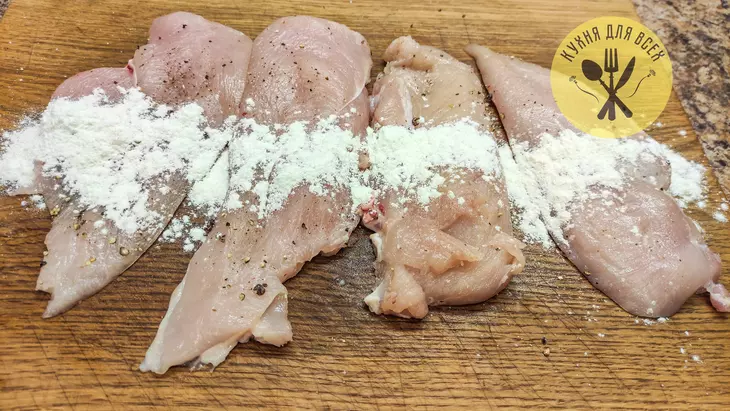 Быстрый и легкий ужин из куриной грудки: шаг 2