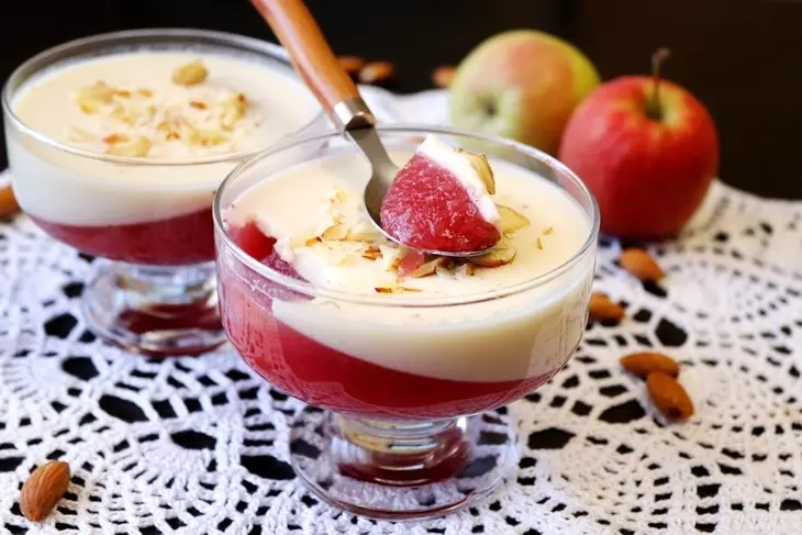 Бланманже с клубникой #пушкинкулинар: шаг 7