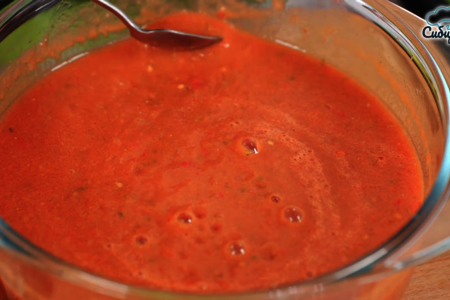 Холодный летний томатный суп-пюре гаспачо: шаг 5