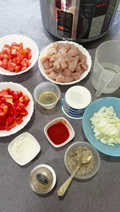 Паприкаш из курицы (в мультиварке): шаг 2