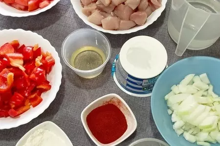 Паприкаш из курицы (в мультиварке): шаг 2
