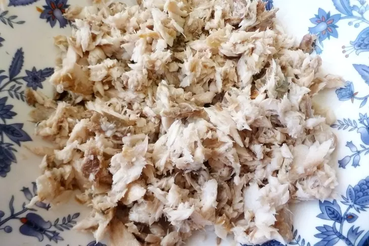 Рийет из запеченной сельди с вялеными томатами и розовым перцем #блюдосизюминкой: шаг 3