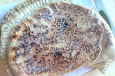 Лепёшки с пореем и кускусом #блюдосизюминкой: шаг 12