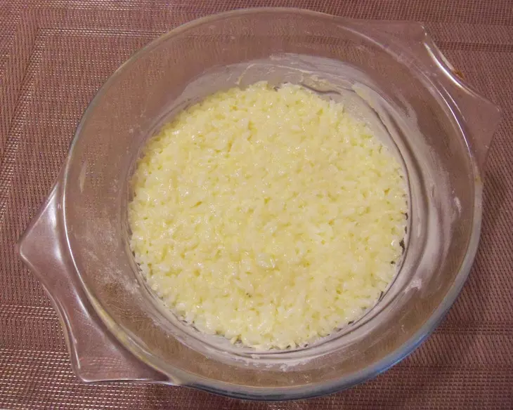 Молочный суп с запеченным рисом #блюдосизюминкой: шаг 2