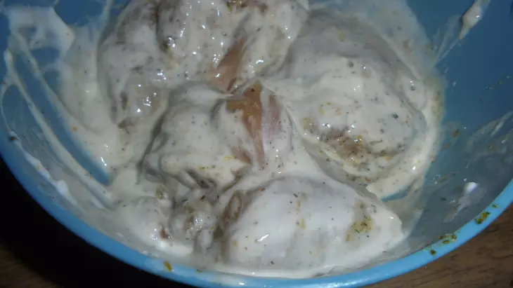 Запеченная курица  в мацони #блюдосизюминкой: шаг 3