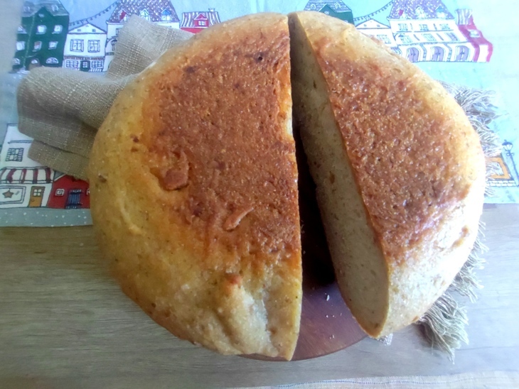 Хлеб в мультиварке с гороховой мукой #блюдосизюминкой: шаг 8
